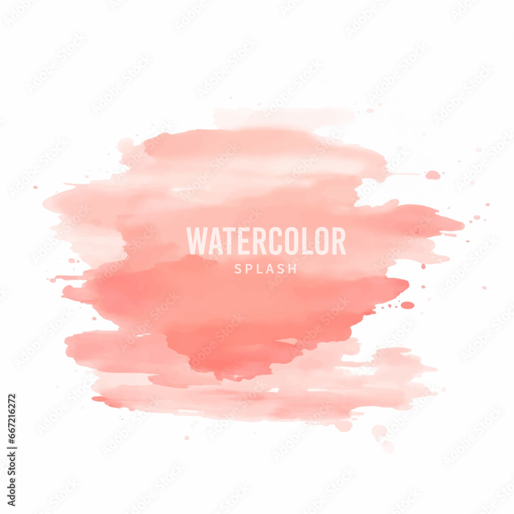 Abstract watercolor background with blots, Orange watercolor, abstract watercolor background with splashes