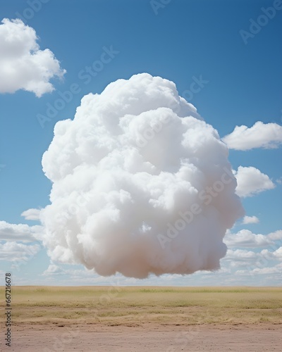 Dreamy clouds over the landscape