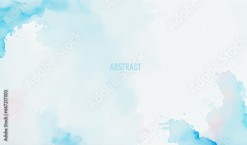 Abstract blue watercolor background, watercolor background with clouds, abstract watercolor background with watercolor splashes