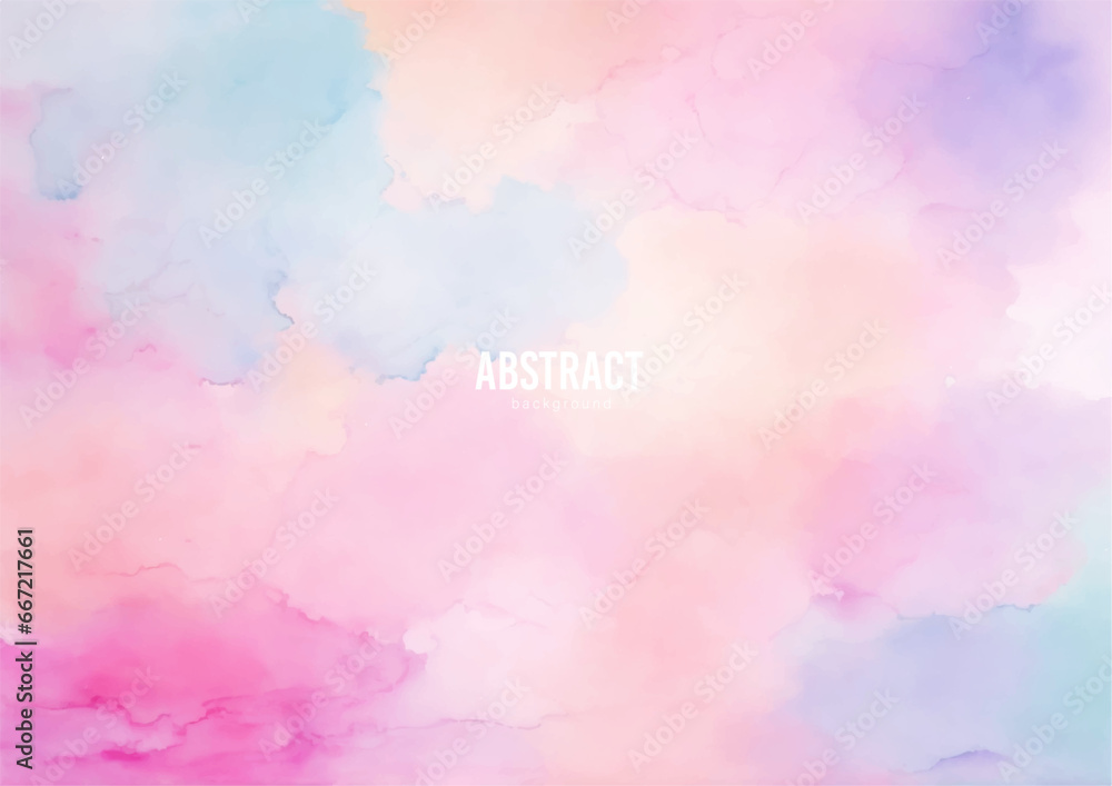Obraz premium Pink watercolor background with splashes, abstract colorful background, Watercolor background