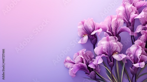  a bunch of purple flowers on a purple and pink background.  generative ai