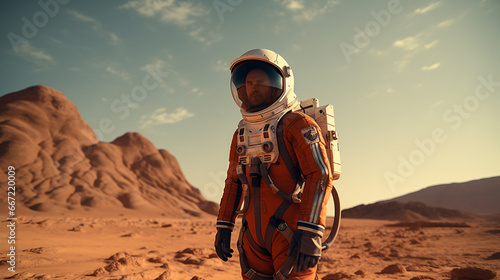 Astronaut on Mars 