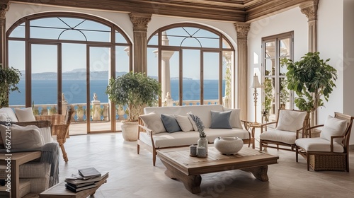 Living room in the Mediterranean villa