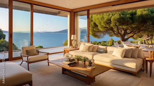 Living room in the Mediterranean villa © MiguelAngel