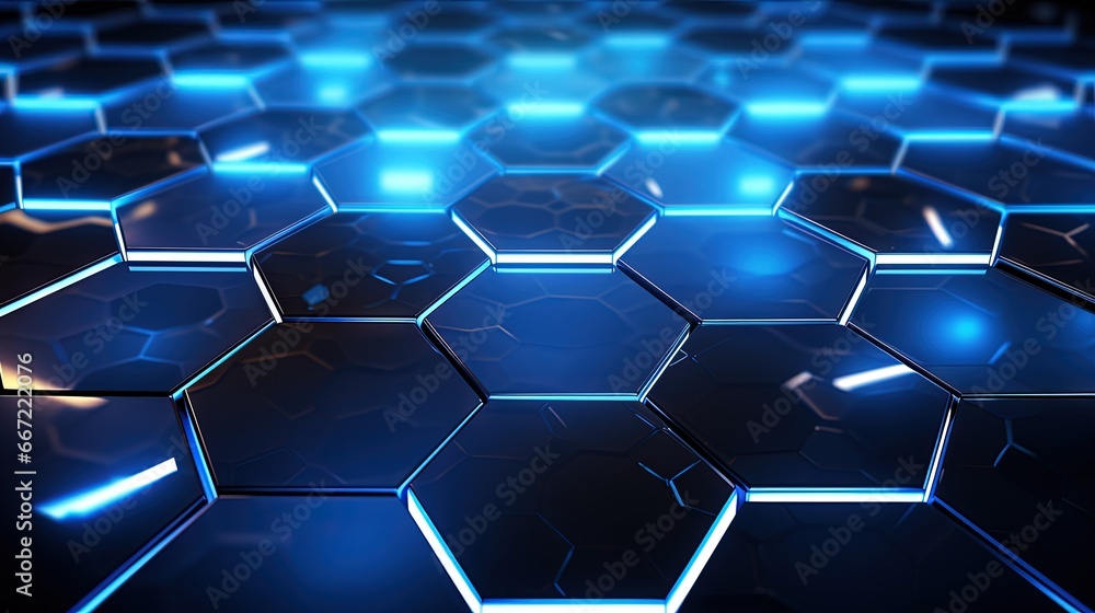 a blue hexagonal background with a lot of hexagons. generative ai a blue hexagonal background with a lot of hexagons. generative ai