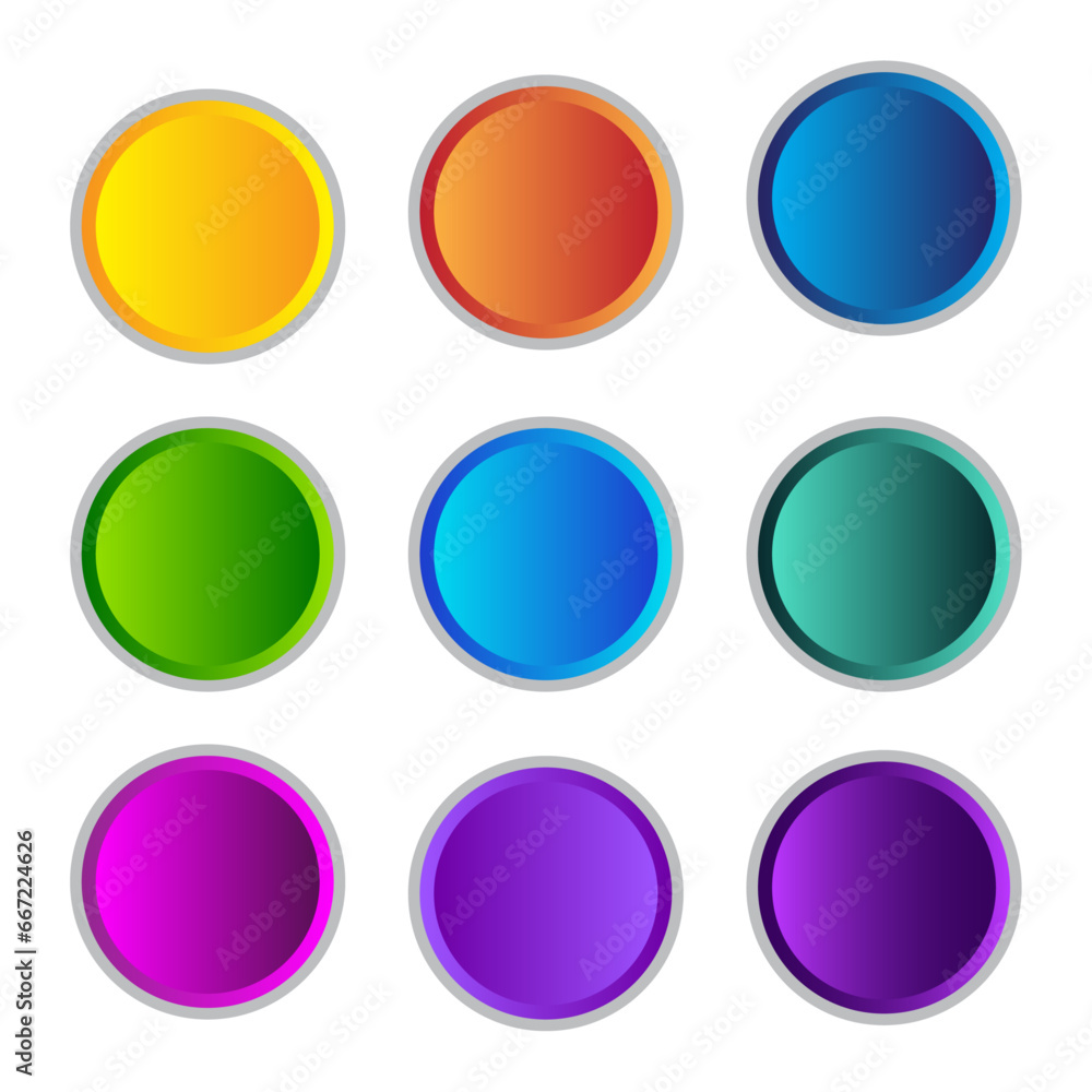 buttons for web vector set of web button collection gradient style colorful round buttons buttons for web vector set of web button collection gradient style colorful round buttons