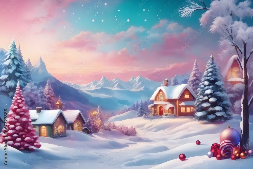 Merry Christmas Background, Generative Ai Merry Christmas Background, Generative Ai