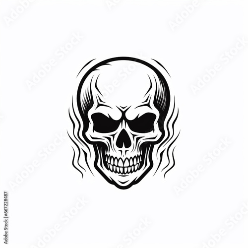 Skull for Logo Classic Branding Icon