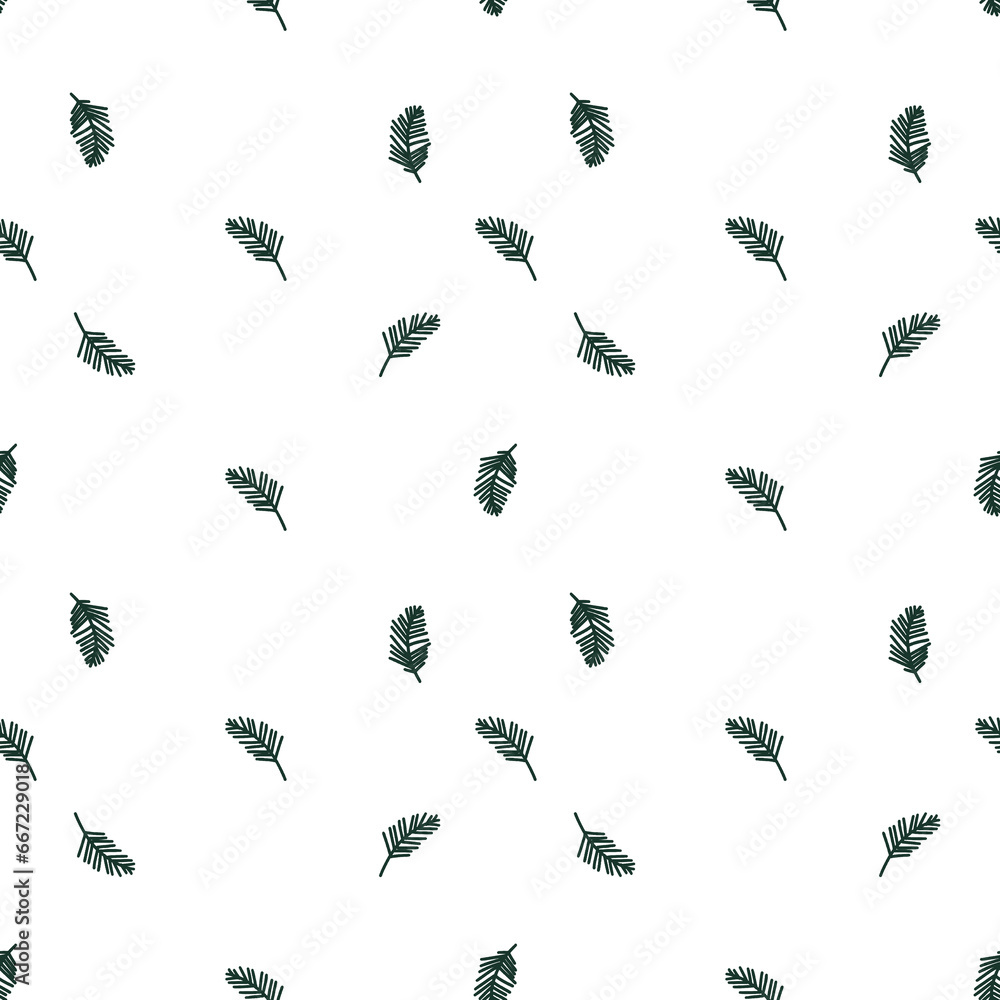 Obraz premium seamless pattern with branches