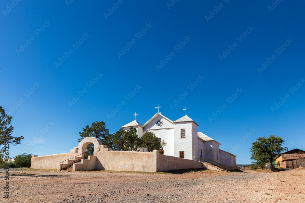 Fototapeta premium Historic San Miguel del Vado Church in New Mexico