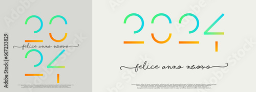 felice anno nuovo - buon anno 2024	