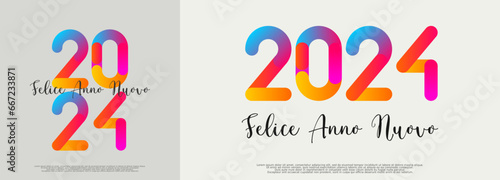 felice anno nuovo - buon anno 2024	