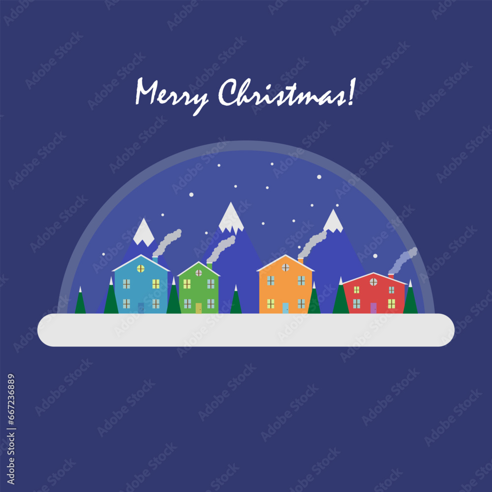 Christmas Snowglobe vector design