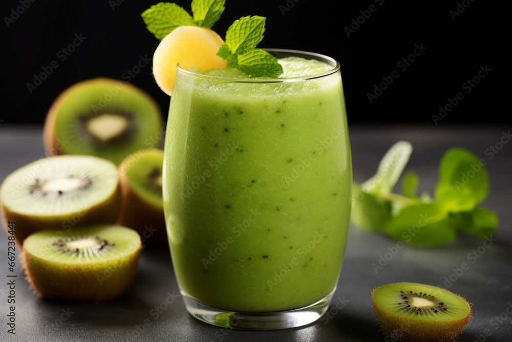 Beat the Heat with this Nutritious Kiwi and Lime Smoothie Served in a Chilled Glass Beat the Heat with this Nutritious Kiwi and Lime Smoothie Served in a Chilled Glass