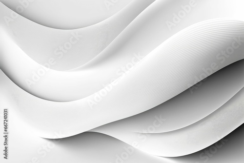 Elegant white wave pattern in contemporary soft luxury background design