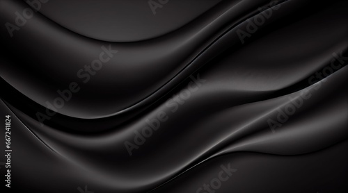 Black luxury satin fabric, high end fashion drapery elegant textile