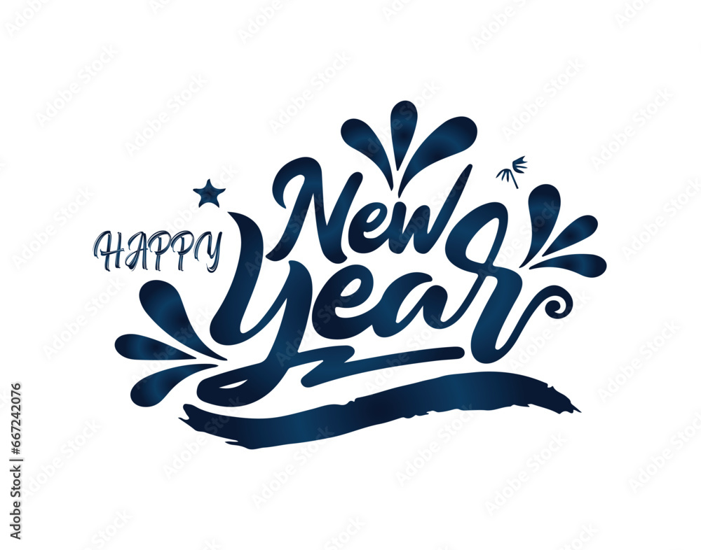 Obraz premium Happy new year 2024 design