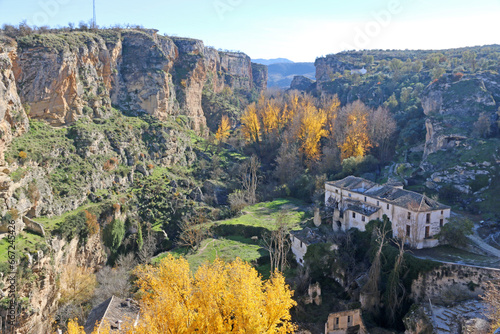 Gorge of the River Alhama in Alhama de Granada, Spain	 photo