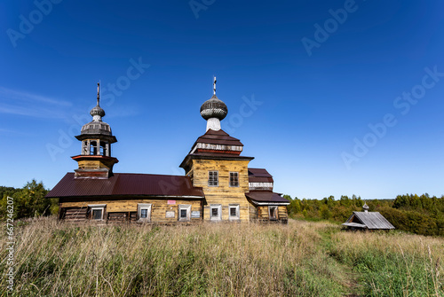 The Church of Alexius the Man of God, 1721. It is located in the Kurtyaevo tract near Severodvinsk. Arkhangelsk Region, Russia photo