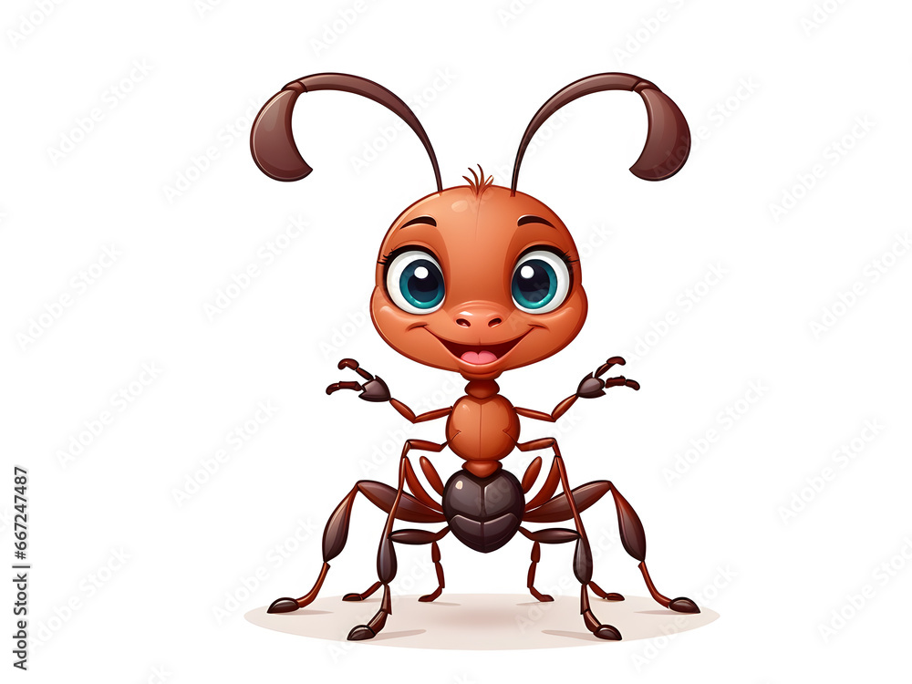 cute ant cartoon style animal illustration cute ant cartoon style animal illustration