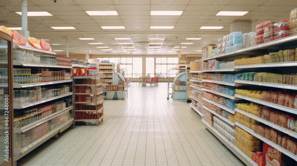 empty supermarket shelves, a visual representation of the impact of stay-at-home orders, highlighting the effects on everyday life. empty supermarket shelves, a visual representation of the impact of stay-at-home orders, highlighting the effects on everyday life.