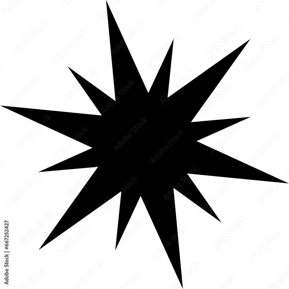 Black star vector icon. Silhouette star for craft. Christmas star design Black star vector icon. Silhouette star for craft. Christmas star design