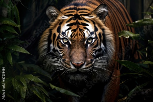Beautiful close up tiger, portrait of bengal tiger. © Inna