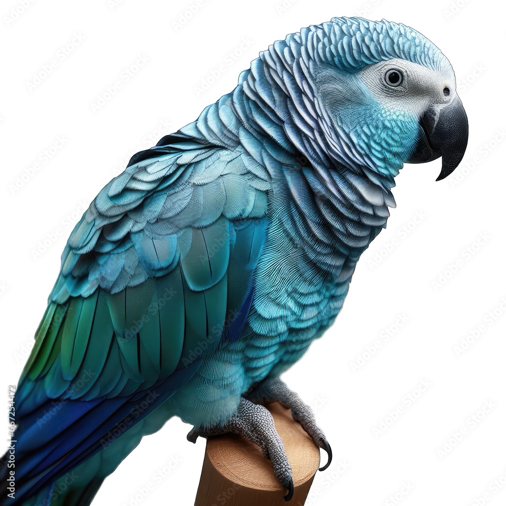 Fototapeta premium Playful Tropical Parrot in Motion, GENERATIVE AI