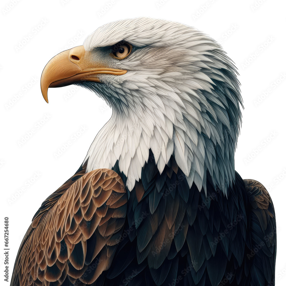 Fototapeta premium Majestic Golden Eagle Soar, GENERATIVE AI