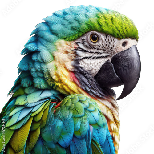 Colorful Tropical Parrot Beauty, GENERATIVE AI