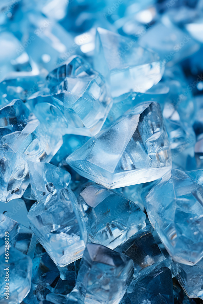 Close-up view of intricate ice crystals background with empty space for text Close-up view of intricate ice crystals background with empty space for text