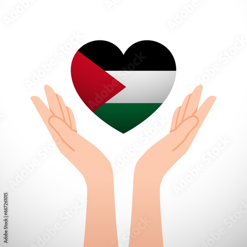 Free Palestine Design. Stand with palestine. No War illustration