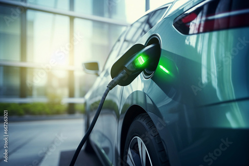 Electric car charging - electric mobility - automotive industry  © Super2