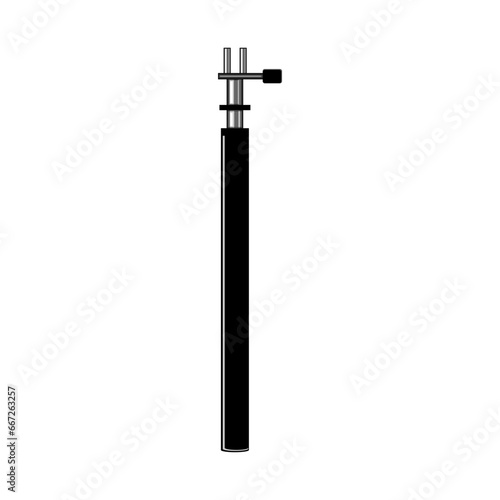 photo selfie stick cartoon. picture technology, hand smartphone, cell monopod photo selfie stick sign. isolated symbol vector illustration