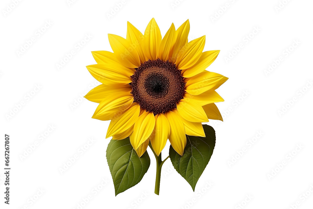 Obraz premium sunflower isolated on white background