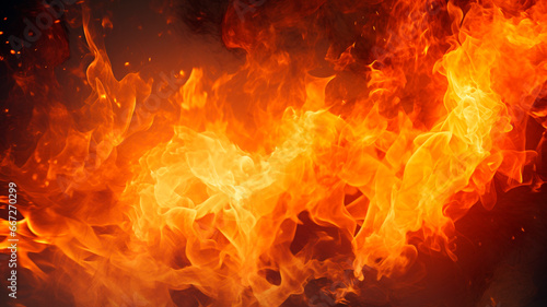 fire texture background image, Generative AI