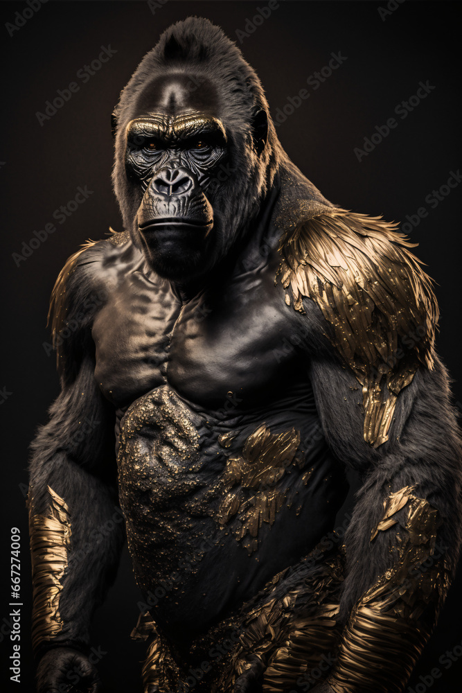 Black gold Gorilla