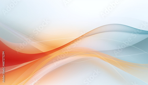 Blue and orange technology waves abstract background