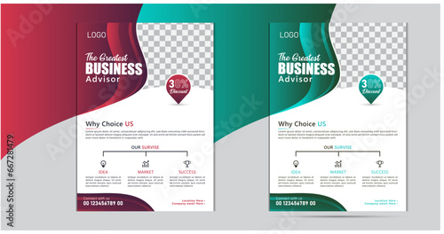 Modern and creative  Business Flayer  template.