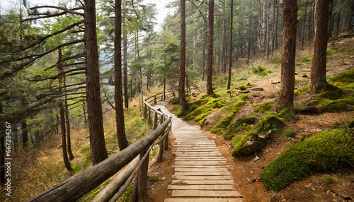 trail in the forest