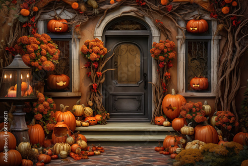 Halloween jack o lantern halloween background