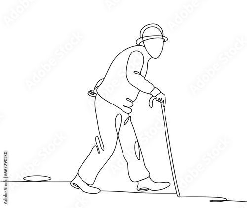 Grandfather. Old. One line.