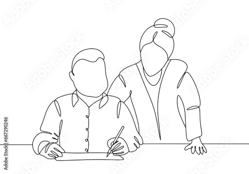 Man. Occupational therapy. One line