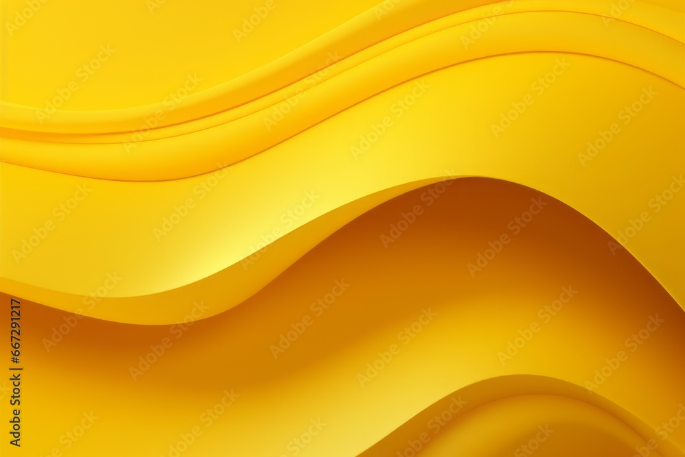 Abstract yellow background with waves. Flat lay, top view design, banner, copy space Abstract yellow background with waves. Flat lay, top view design, banner, copy space