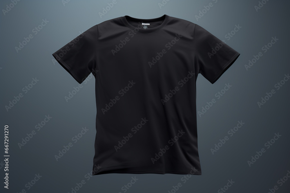 Blank black t - shirt product photography mockup Blank black t - shirt product photography mockup