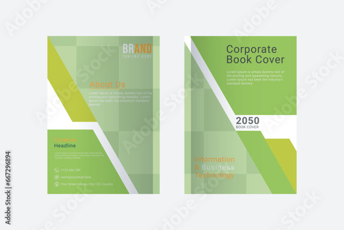 Corporate book cover design template