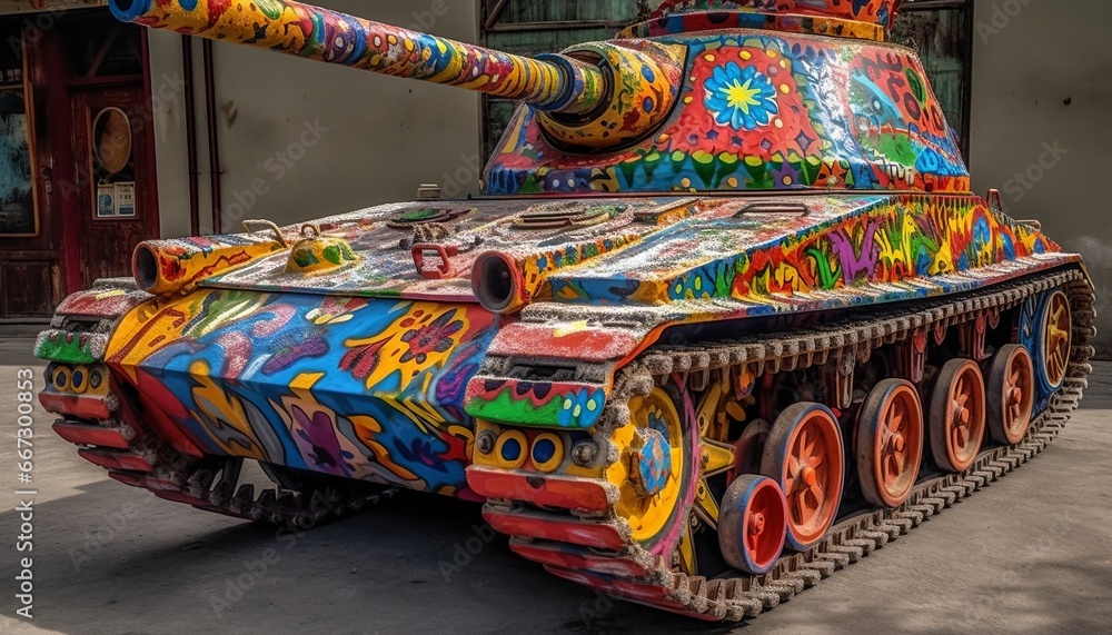 A tank in peaceful colors A tank in peaceful colors