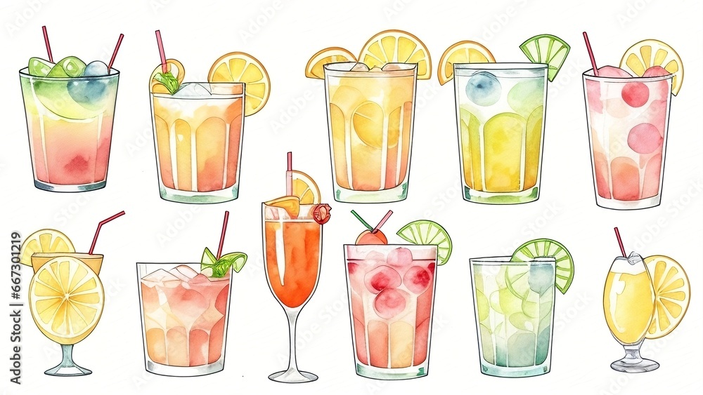 A cocktail set A cocktail set