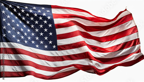 us flag usa flag american national flag in png isolated on transparent background photo