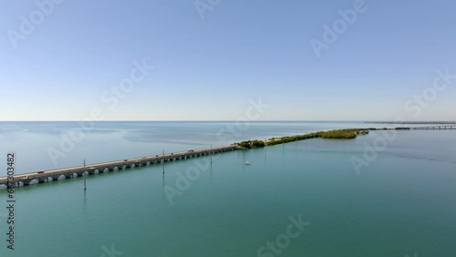 Wallpaper Mural Beautiful stock aerial drone video Overseas Highway Florida Keys 2023 Torontodigital.ca